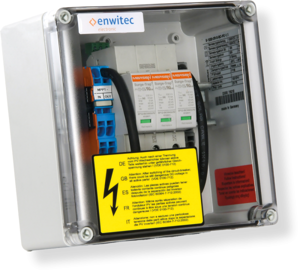 Enwitec Generatoranschlusskasten GAK 1 MPPT 1-2 Stränge SPD Typ 1/2 (10015741)